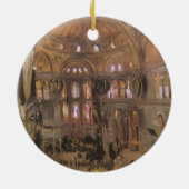 Schets van Santa Sophia van John Singer Sargent Keramisch Ornament (Achterkant)