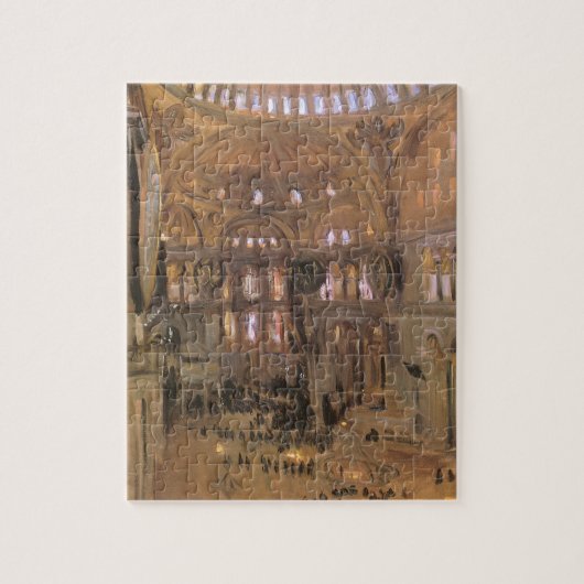 Schets van Santa Sophia van John Singer Sargent Legpuzzel (Verticaal)