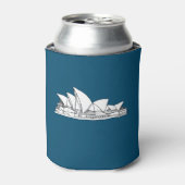 Schets van Sydney Opera House Australia Blikjeskoeler (Blikje Voorkant)