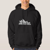 Schets van Sydney Opera House Australia Hoodie (Voorkant)