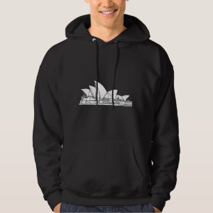 Schets van Sydney Opera House Australia Hoodie