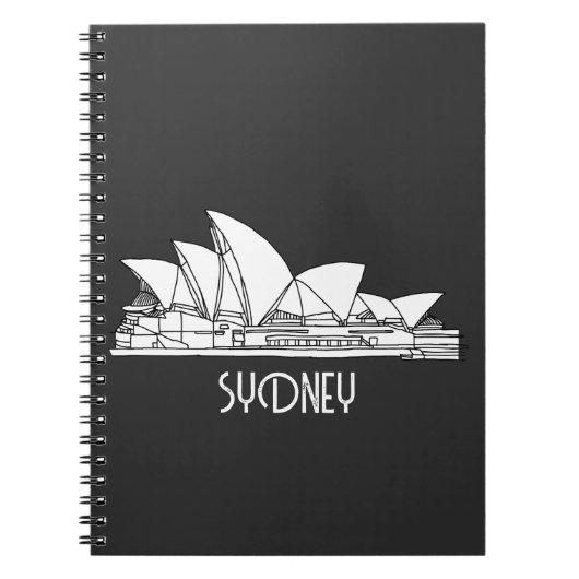 Schets van Sydney Opera House Australia Notitieboek (Voorkant)