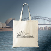 Schets van Sydney Opera House Australia Tote Bag