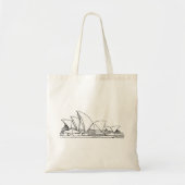 Schets van Sydney Opera House Australia Tote Bag (Voorkant)