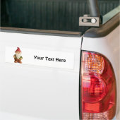 Schets van Tuinkabouter Bumpersticker (Op Truck)