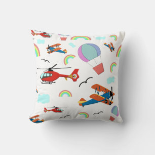 Schets van verschillende soorten Vliegtuig Kussen