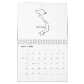 schets van Vietnam Kalender (Mar 2026)