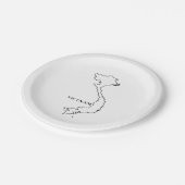 schets van Vietnam Papieren Bordje (Gekanteld)