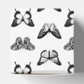 Schets van vlinder, zwart-wit bedankdoosjes (Bovenkant)