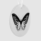 Schets van vlinder, zwart-wit ornament (voorkant)