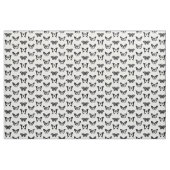 Schets van vlinder, zwart-wit stof (Yard (91,4 cm))