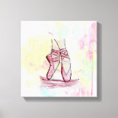 Schets van Waterverf met hand getrokken schoeisel Canvas Afdruk (Voorkant)