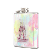 Schets van Waterverf met hand getrokken schoeisel  Heupfles (Links)