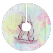 Schets van Waterverf met hand getrokken schoeisel Kerstboom Rok (Voorkant)