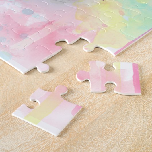 Schets van Waterverf met hand getrokken schoeisel  Legpuzzel (Zijkant)