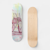Schets van Waterverf met hand getrokken schoeisel Skateboard (Voorkant)