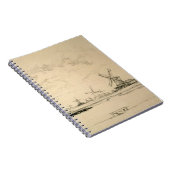 Schets van Windmolens Notitieboek (Rechterzijde)