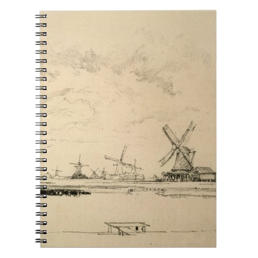 Schets van Windmolens Notitieboek (Voorkant)