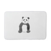 Schets van zwarte en witte panda badmat (Voorkant)