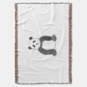 Schets van zwarte en witte panda deken (Voorkant Verticaal)