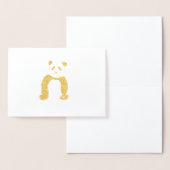 Schets van zwarte en witte panda folie kaarten (Display)