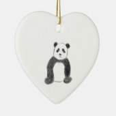 Schets van zwarte en witte panda keramisch ornament (Rechts)