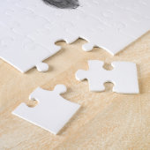 Schets van zwarte en witte panda legpuzzel (Zijkant)
