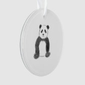 Schets van zwarte en witte panda ornament (voorkant)