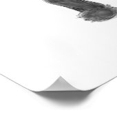 Schets van zwarte en witte panda poster (Hoek)