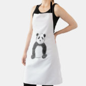 Schets van zwarte en witte panda schort (Insitu)