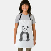 Schets van zwarte en witte panda schort (Insitu)