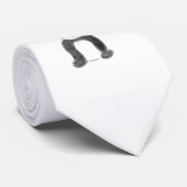 Schets van zwarte en witte panda stropdas (Opgerold)