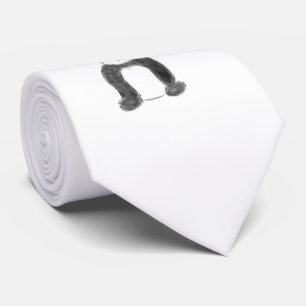 Schets van zwarte en witte panda stropdas