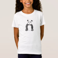 Schets van zwarte en witte panda