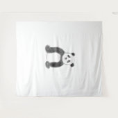 Schets van zwarte en witte panda wandkleed (Voorkant (horizontaal))