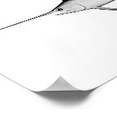 Schets van zwarte en witte vintage poster (Hoek)