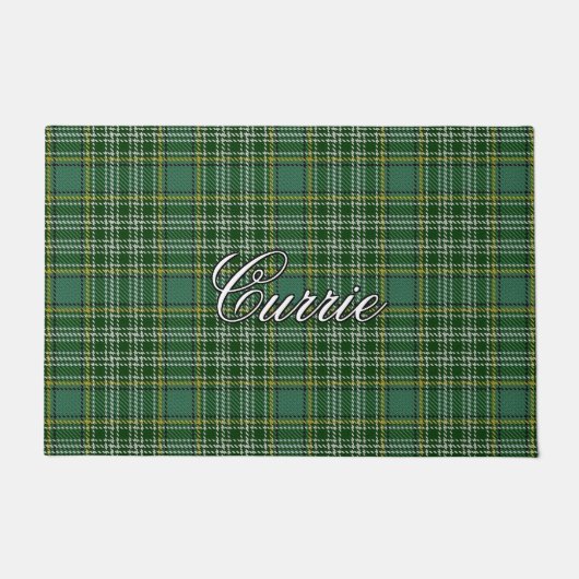 Schets Vista Clan Currie Tartan Pset Deurmat (Voorkant)