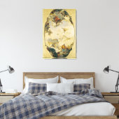 Schets voor de Apotheose van de familie Pisani Canvas Afdruk (Insitu (Slaapkamer))