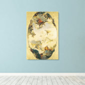 Schets voor de Apotheose van de familie Pisani Canvas Afdruk (Insitu (Houten vloer))