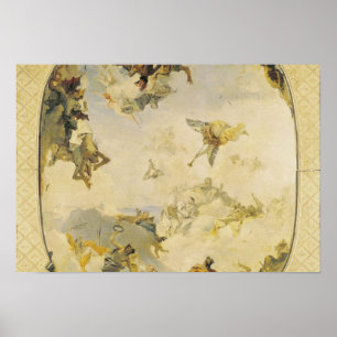 Schets voor de Apotheose van de familie Pisani Poster