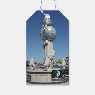 Schets voor de bewoners van de zee cadeaulabel