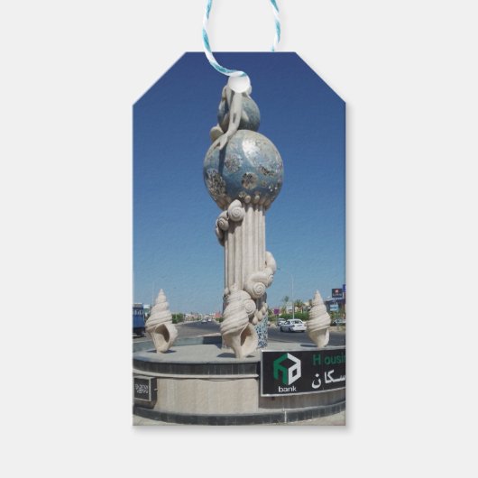 Schets voor de bewoners van de zee cadeaulabel (Voorkant)