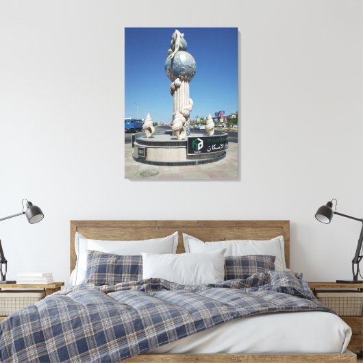 Schets voor de bewoners van de zee canvas afdruk (Insitu (Slaapkamer))
