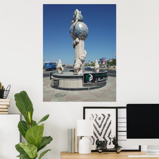 Schets voor de bewoners van de zee poster (Thuiskantoor)