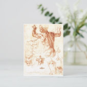 Schets voor de Libische Sybil Briefkaart (Staand voorkant)