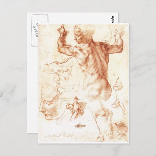 Schets voor de Libische Sybil Briefkaart (Voorkant / Achterkant)