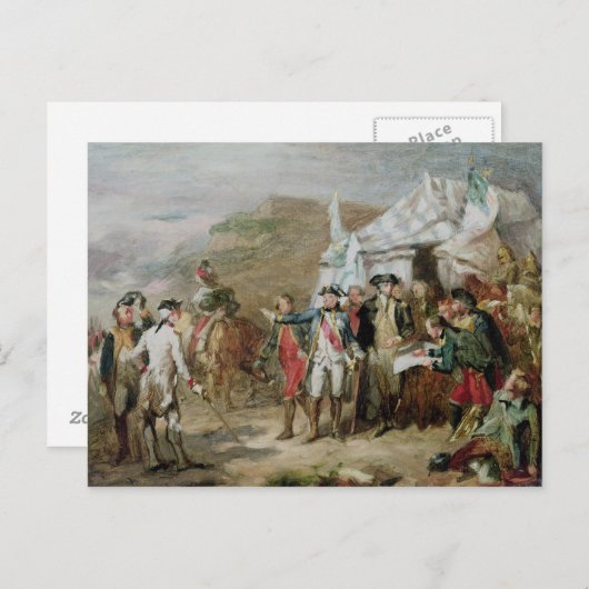Schets voor de slag om Yorktown Briefkaart (Voorkant / Achterkant)