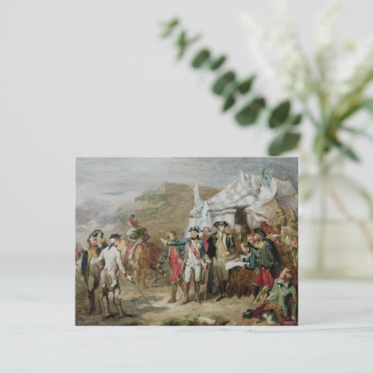 Schets voor de slag om Yorktown Briefkaart (Staand voorkant)