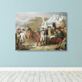 Schets voor de slag om Yorktown Canvas Afdruk (Insitu (Houten vloer))