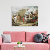 Schets voor de slag om Yorktown Canvas Afdruk (Insitu (Woonkamer))
